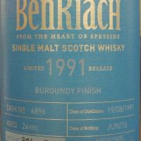 (現貨) BenRiach 1991 24 years Burgundy Finish Batch 13 班瑞克 1991 24年 勃根地桶 第13批次 (700ml 50.6%)