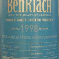 (現貨) BenRiach 1998 18 years PX Sherry Finish Batch 13 班瑞克 1998 18年 PX雪莉桶 第13批次 (700ml 57.3%)