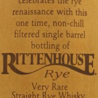 (現貨) Rittenhouse 23 Years Single Barrel Straight Rye 利登 23年 單桶 裸麥威士忌 (750ml 50% )