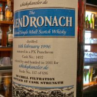 (現貨) GLENDRONACH 1996 PX Puncheon 格蘭多納 1996 PX雪莉桶 單桶原酒 (700ml 53.8%) 