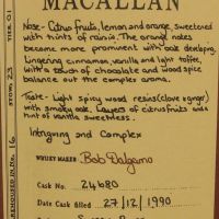(現貨) Macallan 1990 13 years ESC 4 麥卡倫1990 13年 原酒 卓越單桶系列 第四版 (500ml 57.4%)