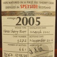 Chieftain's - Glenrothes 2005 老酋長 80週年紀念款 雪莉桶原酒 (700ml 57.5%)