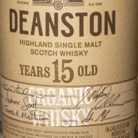 (現貨) Deanston 15 Years Organic Whisky 汀士頓 15年 雙認證有機威士忌 (700ml 46.3%)