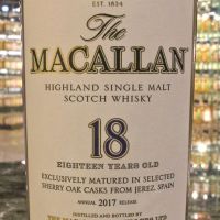 (現貨) MACALLAN 18 years 2017 Release 麥卡倫 18年 2017版 (700ml 43%)