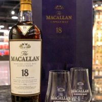 (現貨) MACALLAN 18 years 1992 麥卡倫 18年 1992 雙杯禮盒 (700ml 43%)