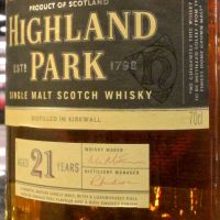 (現貨) Highland Park 21 years 高原騎士 21年 WWA年度最佳單一麥芽威士忌 (700ml 47.5%)