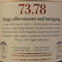 (現貨) SMWS 73.78 Aultmore 14 years 雅墨 單桶原酒 14年 蘇格蘭威士忌協會 (700ml 57.6%)