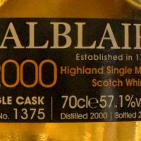 BALBLAIR 2000 Taiwan Exclusive Single Cask 巴布萊爾 2000 台灣限定 單桶 (700ml 57.1%)