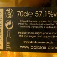 BALBLAIR 2000 Taiwan Exclusive Single Cask 巴布萊爾 2000 台灣限定 單桶 (700ml 57.1%)