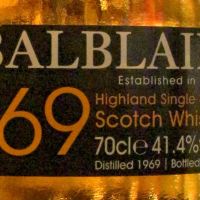(現貨) Balblair 1969 1st released bottled 2012 巴布萊爾 1969 43年 波本桶原酒 (700ml 41.4%)