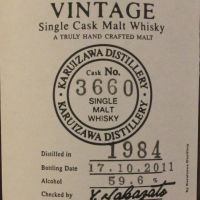 Number One Karuizawa Vintage 1984 Single Cask 輕井澤蒸餾所 1984 單桶 (700ml 59.6%)