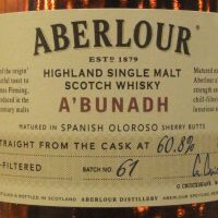 Aberlour A'Bunadh Batch No.61 亞伯樂 雪莉桶原酒 第61批次 (700ml 60.8%)