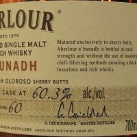 Aberlour A'bunadh Batch No.60 亞伯樂 雪莉桶原酒 第60批次 (700ml 60.3% ) 