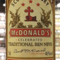Ben Nevis McDonald's Traditional Miniature 班尼富1882復刻版 小樣酒 (50ml 46%)