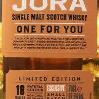 (現貨) Jura 18 Years One For You 吉拉 18年One For You 單一麥芽威士忌原酒 (700ml 52.5%)