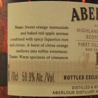 (現貨) Aberlour 19 Years Single Cask 1st Fill Sherry Butt 亞伯樂 19年 初次雪莉桶 單桶 (700ml 58.9% )