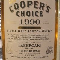 (現貨) Cooper’s Choice - Laphroaig 1990 27 Years 酷選大師 拉佛格 1990 波本桶 (700ml 41.2%)