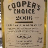 (現貨) Cooper’s Choice - Coal Ila 2006 11 Years 酷選大師 卡爾里拉 2006 波本桶 (700ml 51%)
