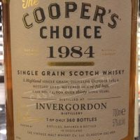 Cooper’s Choice - Invergordon 1984 30 Years 酷選大師 因弗戈登 1984 雪莉桶 (700ml 57%)
