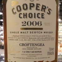 (現貨) Cooper’s Choice - Croftengea 2006 12 Years 酷選大師 羅夢湖 2006 泥煤雪莉桶 (700ml 51%)