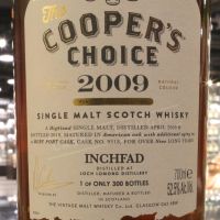 (現貨) Cooper’s Choice - Inchfad 2009 9 Years 酷選大師 羅夢湖 2009 紅寶石波特桶 (700ml 52.5%)
