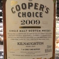 Cooper’s Choice - Kilnaughton (Islay) 2009 9 Years 酷選大師 艾雷 2009 波特桶 (700ml 56.5%)
