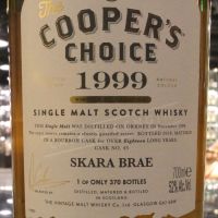 (現貨) Cooper’s Choice - Skara Brae (Orkney) 1999 18 Years 酷選大師 奧克尼 1999 波本桶 (700ml 52%)