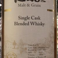 (現貨) Ichiro's Malt & Grain Single Cask Blended Whisky 秩父 波本單桶 (700ml 59.1%)