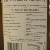 Keepers of The Quaich – Talisker 1998 大力斯可 單桶 蘇格蘭雙耳小酒杯執持者協會 (700ml 56.6%)