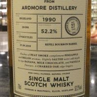 (現貨) G&M -  Ardmore 1990 27 Years Refill Bourbon Barrel 亞德摩爾 1990 27年 波本桶 (700ml 52.2%)