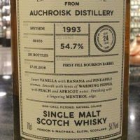 (現貨) G&M - Auchroisk 1993 24 Years Bourbon Barrel 奧斯魯斯克 1993 波本桶 (700ml 54.7%)