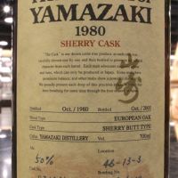 Yamazaki 1980 Single Sherry Cask 山崎 1980 雪莉單桶 #SJ1345 (700ml 50%)