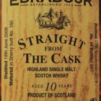 EDRADOUR 2008 10 Years Sherry Butt 艾德多爾 10年 雪莉桶 單桶原酒 (500ml 57.7%)