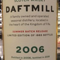 Daftmill 2006~2018 Summer Batch Release 德夫磨坊 2006 夏季批次版 (700ml 46%)