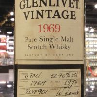 (現貨) Glenlivet 1969 Pure Malt Scotch Whisky Bot.1998 格蘭利威 1969單桶 1998裝瓶 (700ml 52.76%)