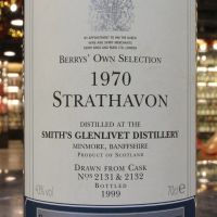 (現貨) BBR Strathavon Glenlivet 1970 Berry’s Own Selection 貝瑞兄弟 格蘭利威 1970 (700ml 43%)