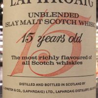 (現貨) Laphroaig 15 Years Unblended Bot. 1980s 拉佛格 15年 鐵盒 八零年代裝瓶 (750ml 40%)