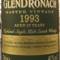 (現貨) Glendronach Master Vintage 1993 25 Years 格蘭多納 1993 25年 雙雪莉桶 (700ml 48.2%)