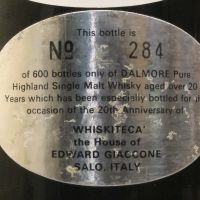 (現貨) Dalmore 20 Years Old Whiskiteca 20th Anniversary 大摩 20年 限量版 (750 ml ,43 Gradi)