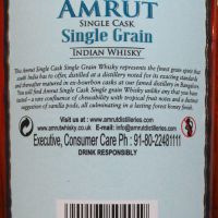 AMRUT Single Cask Single Grain Indian Whisky 雅沐特 豐禾 單桶穀物威士忌 (700ml 57.1%)