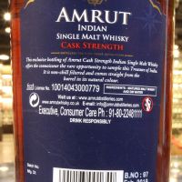 AMRUT Single Malt Whisky Cask Strength 雅沐特 原桶強度 藍標版 (700ml 61.8%)