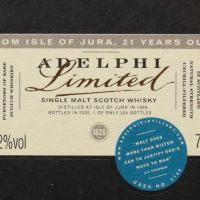 (現貨) Adelphi - Jura 1998 21 Years Oloroso Sherry Hogshead 艾德菲 吉拉21年Oloroso雪莉桶 (700ml 54.2%)