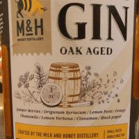 M&H Oak Aged Levantine Gin 奶與蜜 桶陳黎凡特地中海琴酒 (700ml 46%)