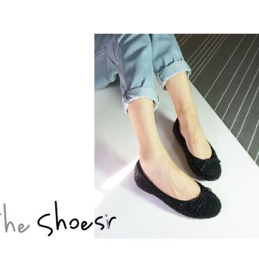 ~The Shoesir~ 亮片搭配黑色絨毛設計 暖冬風 MIT舒適鞋款 時尚韓系美人 時尚 新推出