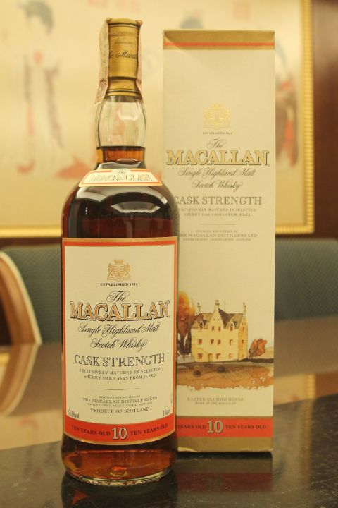 (現貨) Macallan 10 years Cask Strength 麥卡倫 10年 舊版原酒 (1000ml 58.8%)