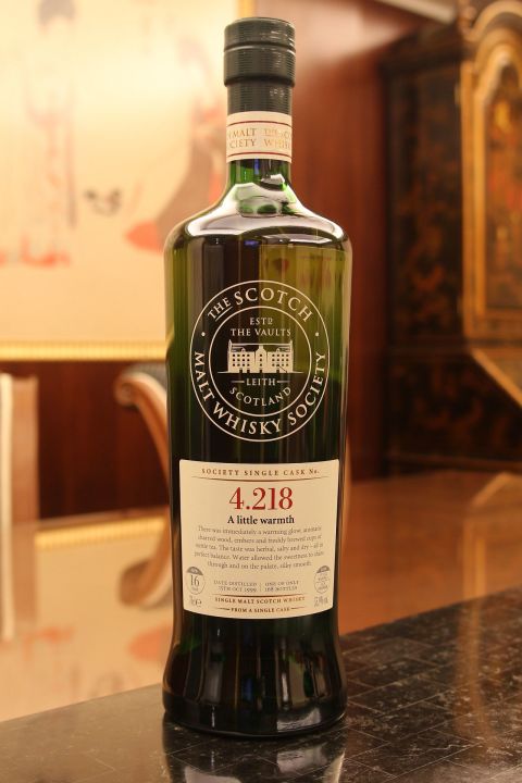 (現貨) SMWS 4.218 Highland Park 16 years 高原騎士 單桶原酒 16年 蘇格蘭威士忌協會 (700ml 55.9%)