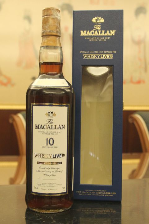 (現貨) Macallan 10 years Whisky Live 10th 麥卡倫 10年 原酒 Whisky Live 10週年版 (700ml 57.9%)