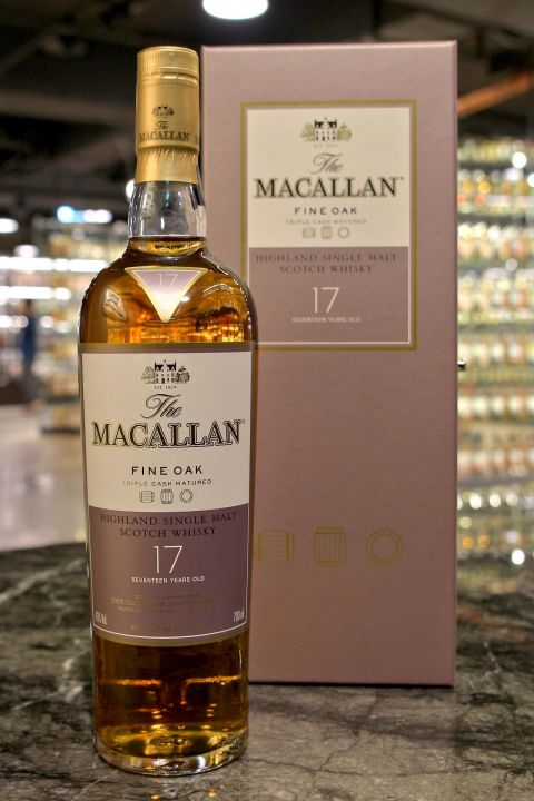 (現貨) Macallan Fine Oak 17 years 麥卡倫 17年 黃金三桶 精裝版 (700ml 43%)