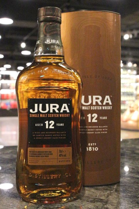Jura 12 years EX-Bourbon Barrels & Oloroso Sherry Cask 吉拉 12年 (700ml 40%)