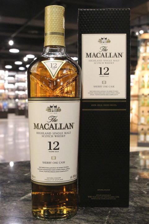 (現貨) Macallan 12 Years Sherry Oak Cask (2018) 麥卡倫 12年 雪莉桶 新版 (700ml 40%)